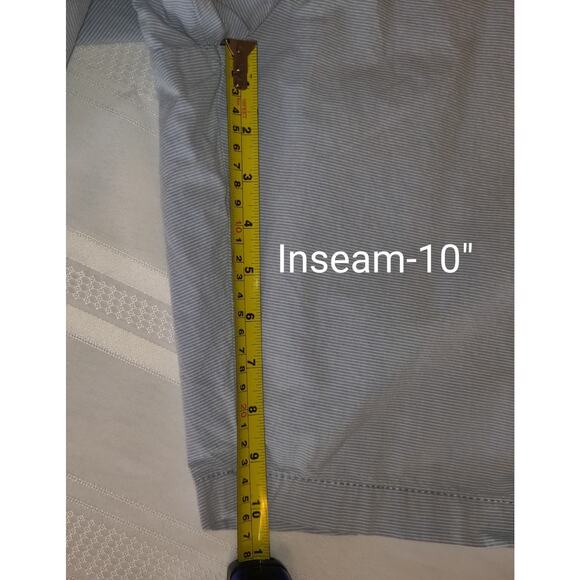 US POLO ASSN Men's Bermuda Golf Shorts Sz 42 Blue White Pinstripes 100% Cotton - Picture 11 of 16